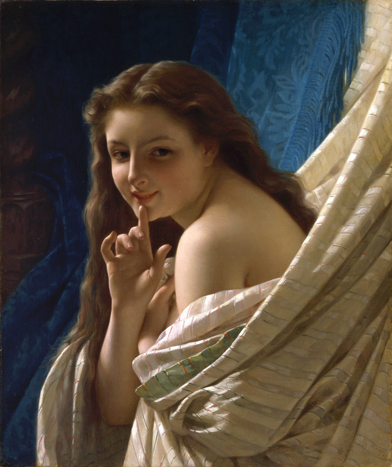 Portrait of a Young Woman, 1869 by Pierre-Auguste Cot (French, 1837 - 1883)
