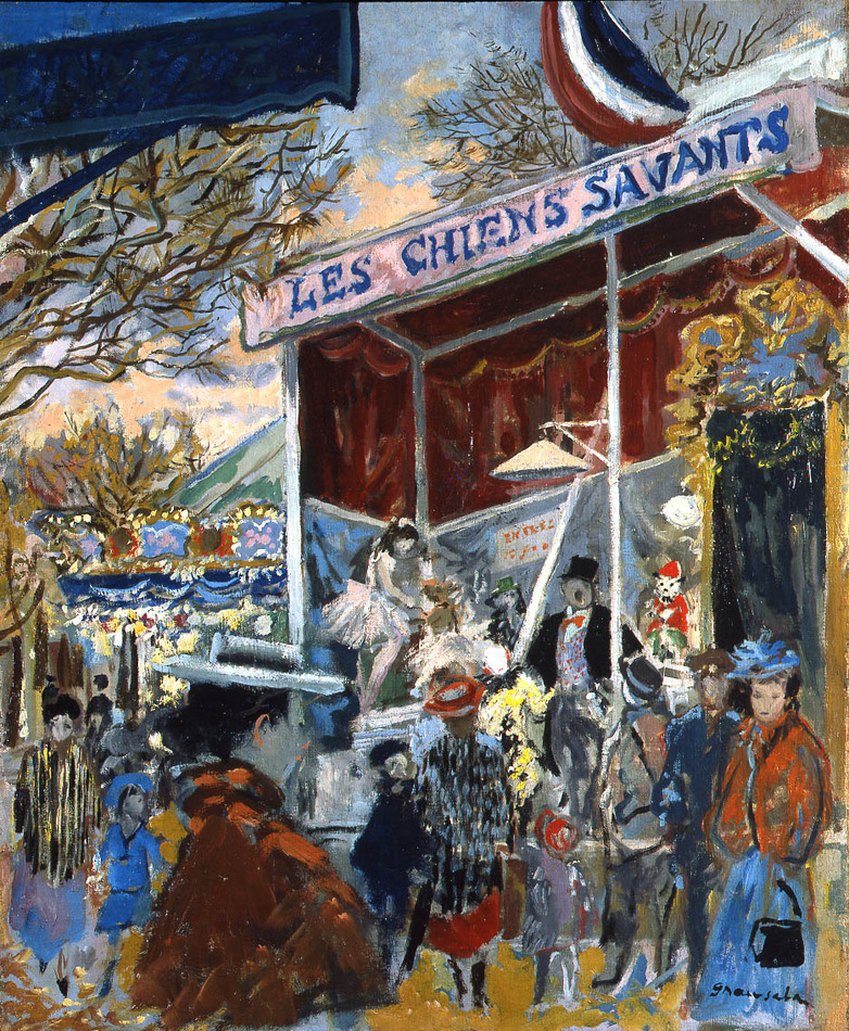 Les Chiens Savants by Emilio Grau-Sala (Spanish, 1911 - 1975)