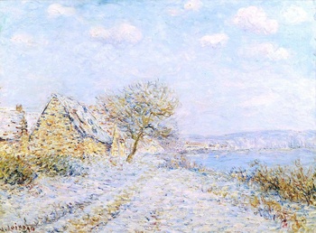 Tournedos-sur-Seine, Neige, Givre, Soleil (Tournedos-sur-Seine, Snow, Frost, Sun), C. 1899-1900 by Gustave Loiseau (French, 1865 - 1935)