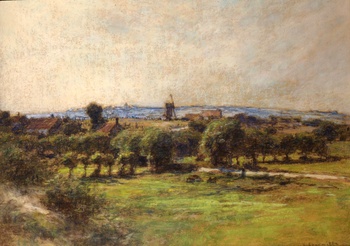 A View of Wissant (Vue prise à Wissant), 1919 by Léon Augustin Lhermitte (French, 1844 - 1925)