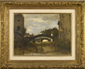 Lavandières sous les ponts by Léon Richet (French, 1847 - 1907)