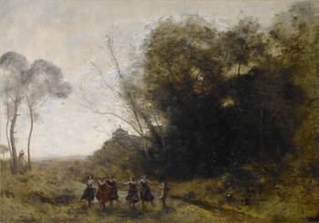 Ronde de Nymphs, c. 1872-73 by Jean-Baptiste-Camille Corot (French, 1796 - 1875)