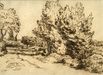 Le Chemin Ensoleillé, 1848 by Jean-François Millet (French, 1814 - 1875)