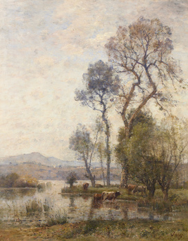 Paysage by Louis-Aimé  Japy (French, 1840 - 1916)