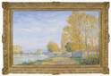 Bords de l’Yonne en automne, Effet de soleil (Banks of the Yonne in Autumn, sunlight effect), 1907 by Francis Picabia (French, 1878 - 1953)