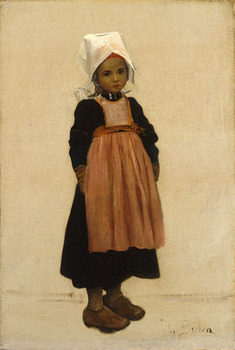 Petite Bretonne by Jules Breton (French, 1827 - 1906)