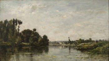 Les bords de l'Oise, 1865 by Charles François Daubigny (French, 1817 - 1878)