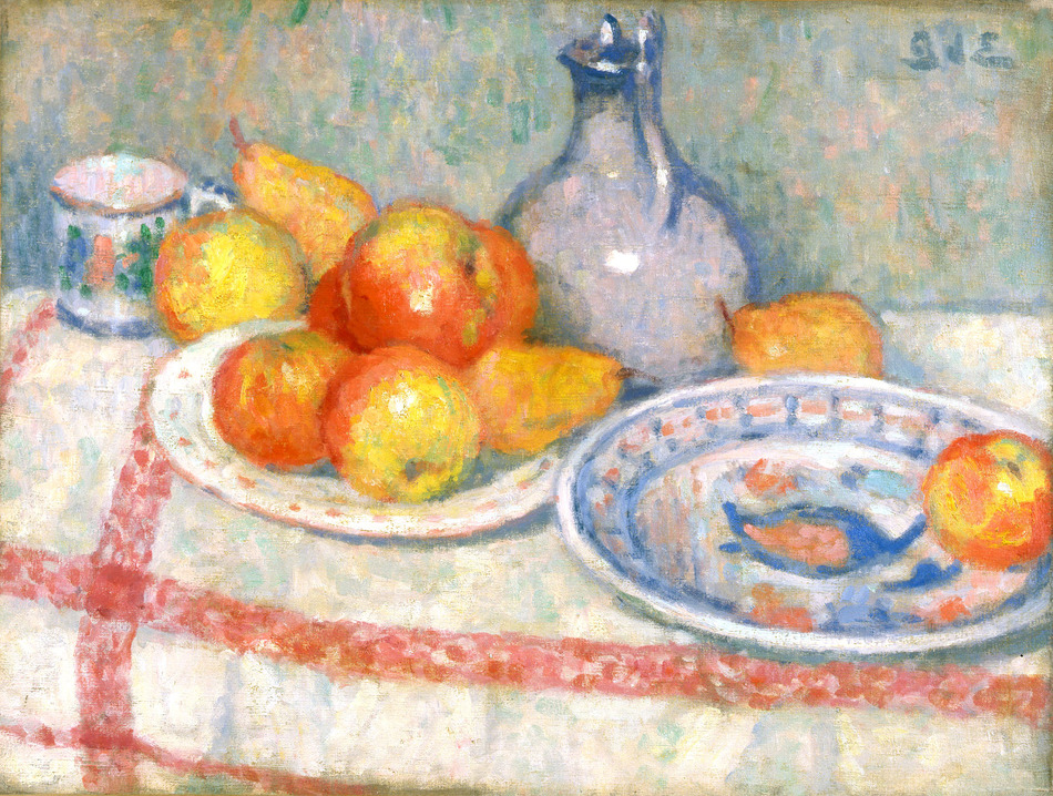 Still Life, Apples and Pears (Nature Morte, Pommes et Poires), 1899 by Georges d?Espagnat (French, 1870 - 1950)