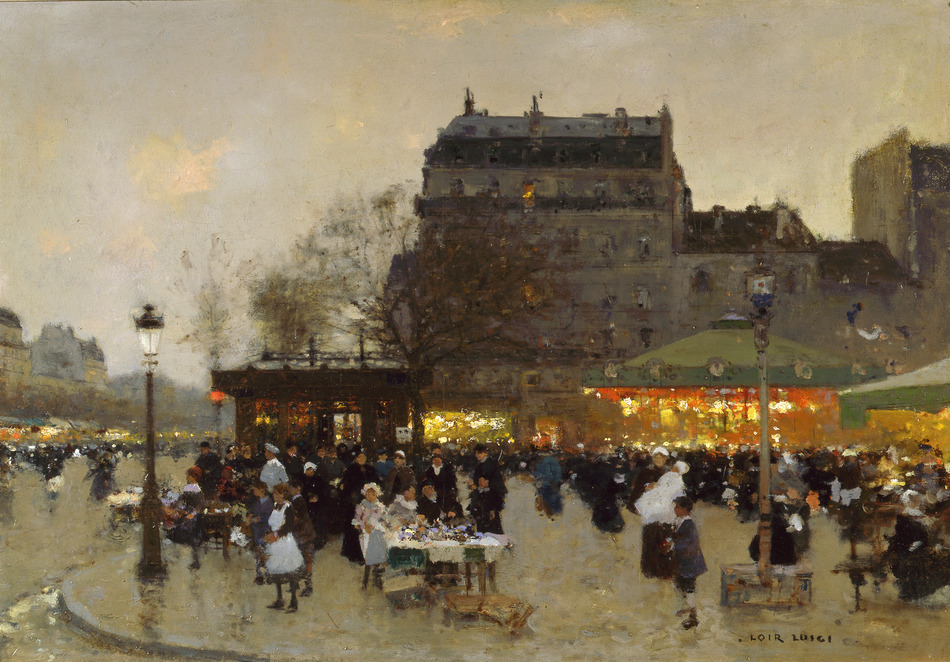 Carousel at the Porte Dorée by François-Joseph Luigi Loir (French, 1845 - 1916)