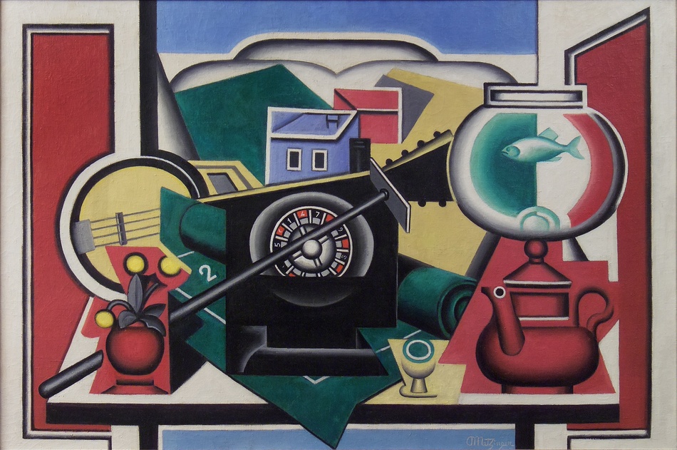 La Roulette, 1926 by Jean Metzinger (French, 1883 - 1965)
