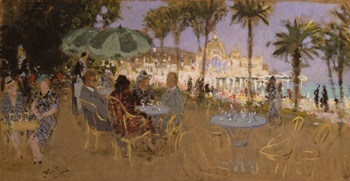 The Casino of Nice by Pierre Eugène Montezin (French, 1874 - 1946)