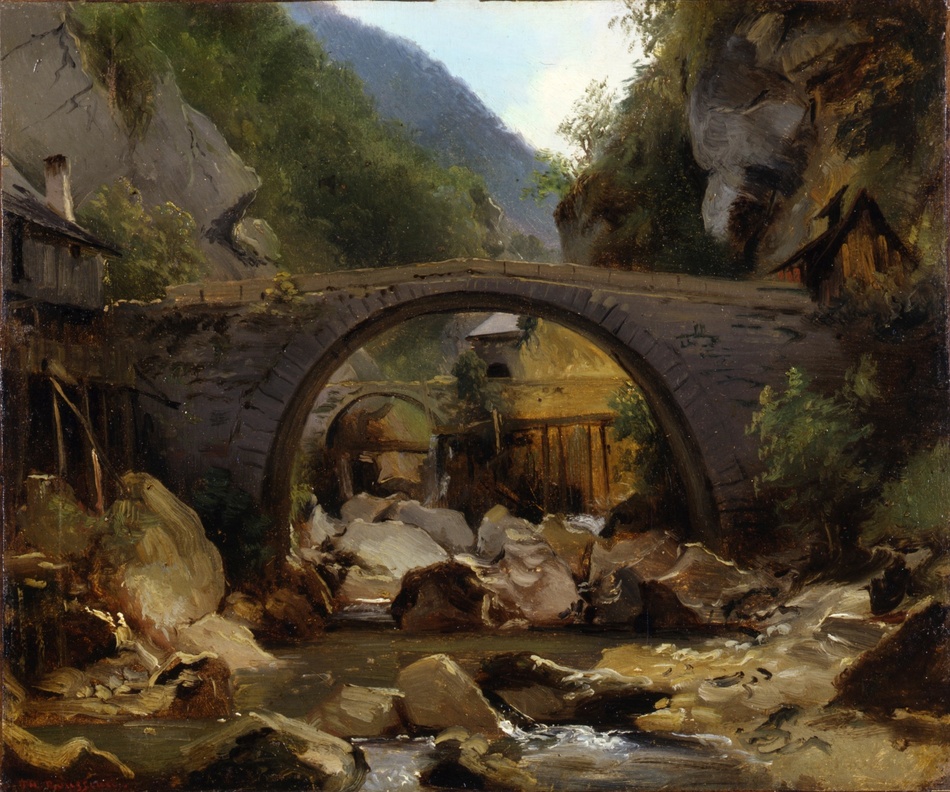 Les Gorges du Bout du Monde (Paysage d'Auvergne), 1830 by Pierre Étienne Théodore Rousseau (French, 1812 - 1867)