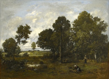 Deux Fagorières près de la Mare aux Vipères, 1864 by Narcisse Virgile Diaz de la Pena (French, 1807 - 1876)