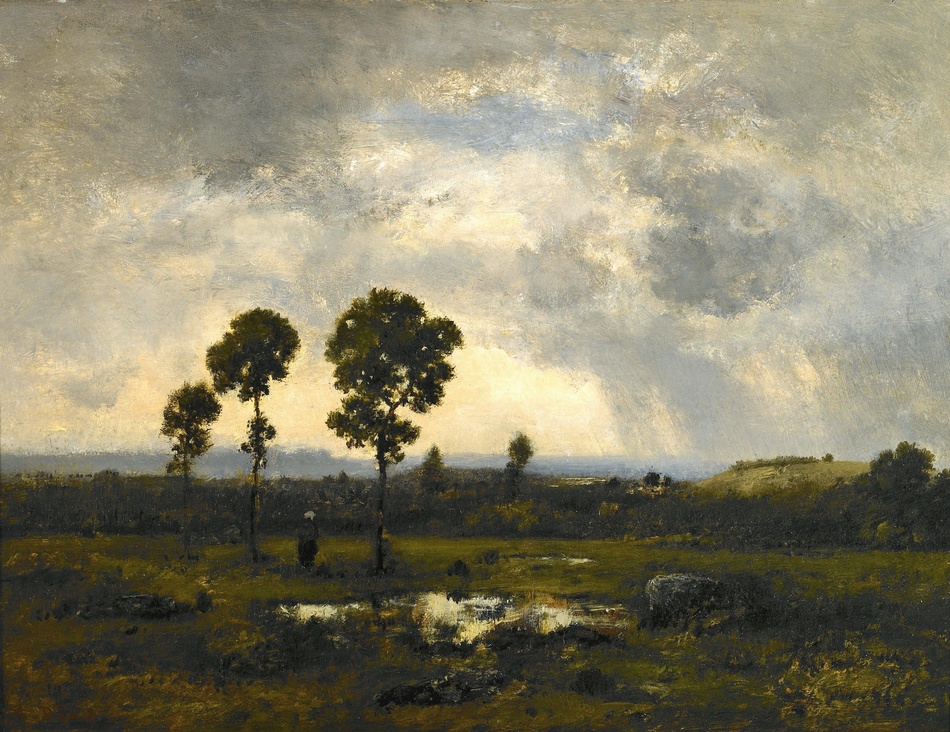 La Mare au fin d’Orage (Marsh after a storm) by Narcisse Virgile Diaz de la Pena (French, 1807 - 1876)