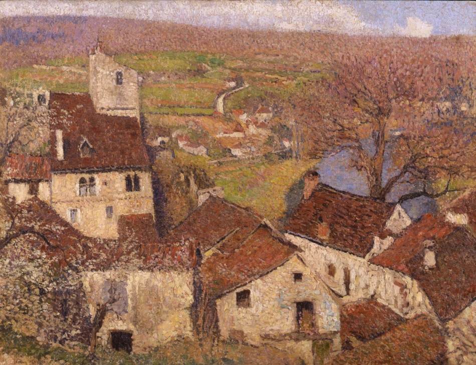 Saint Cirq Lapopie, c. 1916 by Henri Martin (French, 1860 - 1943)