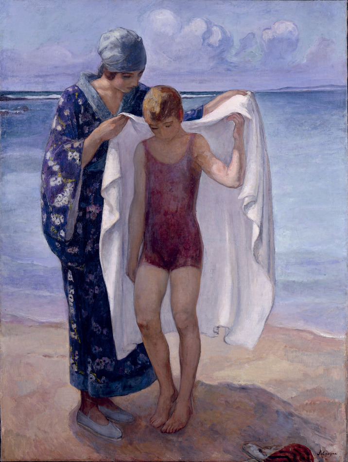 La Sortie de Bain, Prefailles, 1922 by Henri Lebasque (French, 1865 - 1937)