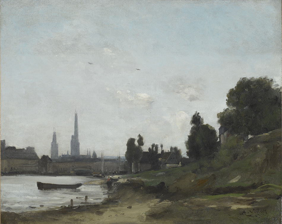 Vue de Rouen by Antoine Vollon (French, 1833 - 1900)