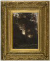 Le Soir dans les Bois, c. 1850-55 by Jean-Baptiste-Camille Corot (French, 1796 - 1875)