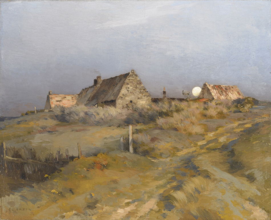 Moonrise by Jean-Charles Cazin (French, 1841 - 1901)