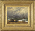 Channel Coast in Stormy Weather, 1869-70 by Gustave Courbet (French, 1819 - 1877)