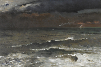 La Vague, 1893 by Alfred Stevens (Belgian, 1823 - 1906)