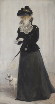 Portrait d’une Élegante, circa 1899 by Jean-François Raffaëlli (French, 1850 - 1924)